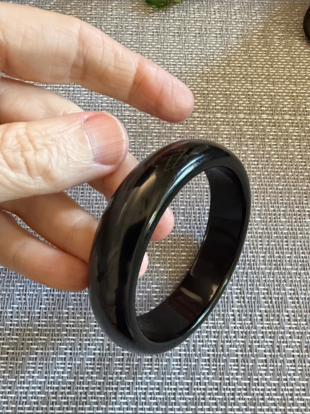 Black onyx  Bangle Bracelet